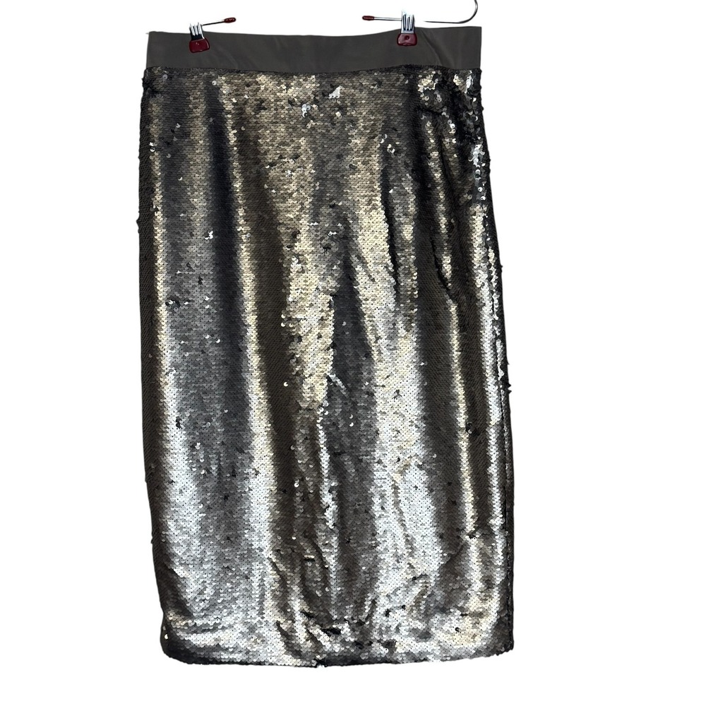 Banana Republic‎ Women Mini Skirt Metallic Sequin Pencil Disco Party Glam 6 NWT